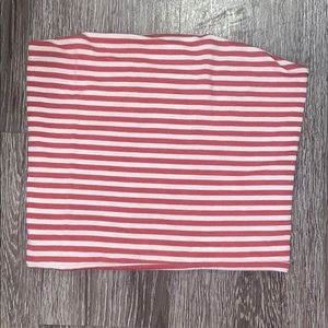 red and white john galt tube top